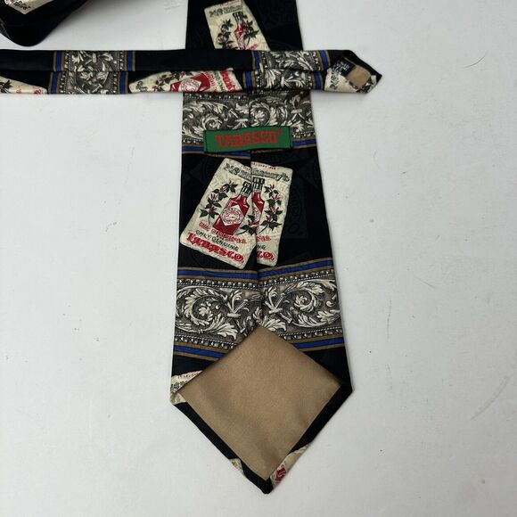 Vintage Tabasco Neck Tie 100% Silk Hot Pepper Sauce Novelty Collector - Picture 8 of 9